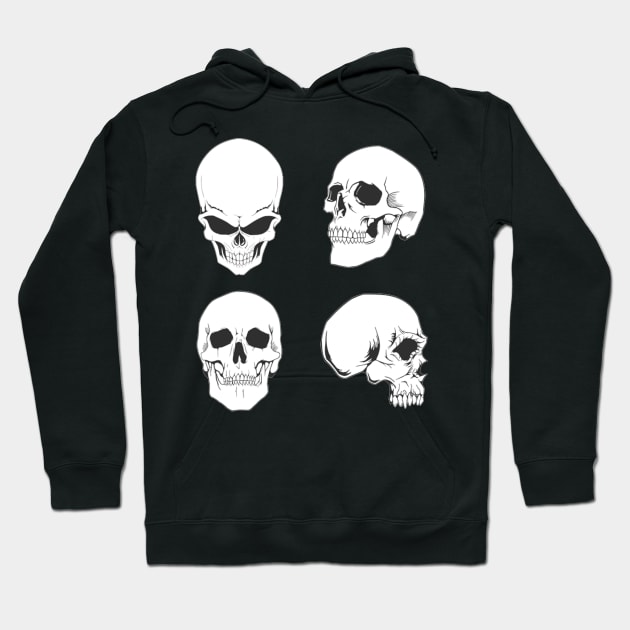 Skulling around - skeleton Hoodie by peggieprints